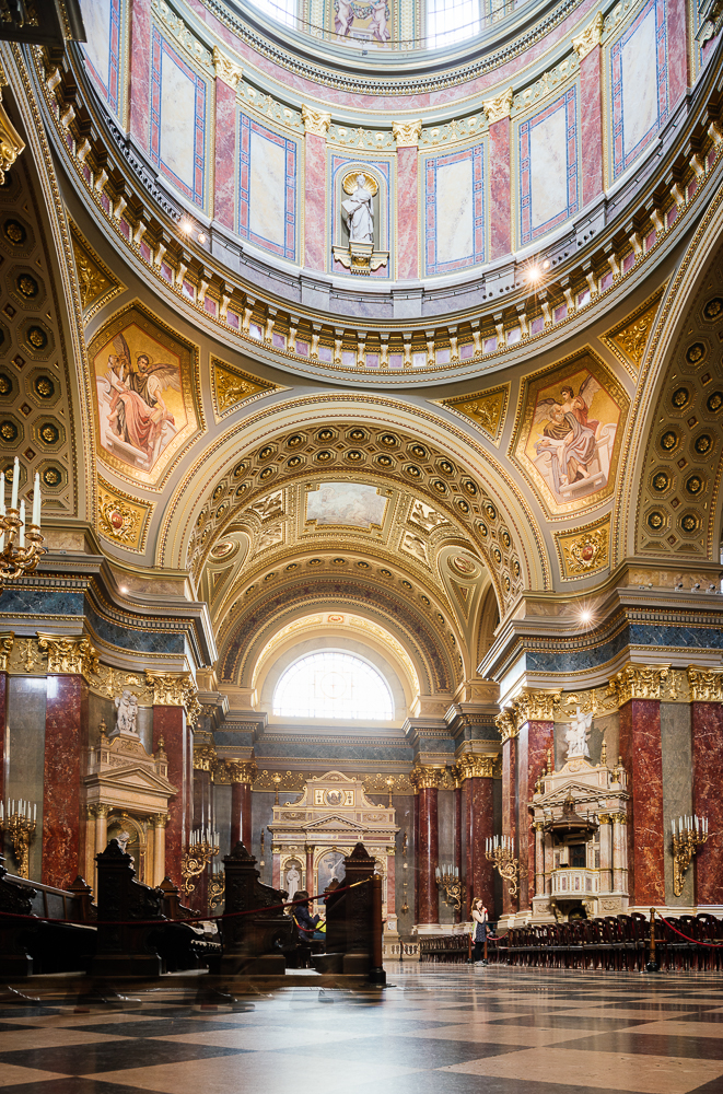 Interior of St. Stephen's Basilica (Szent István-bazilika), Budapest, Hungary