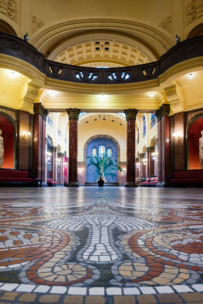 Interior of Gellért Baths, Budapest, Hungary
