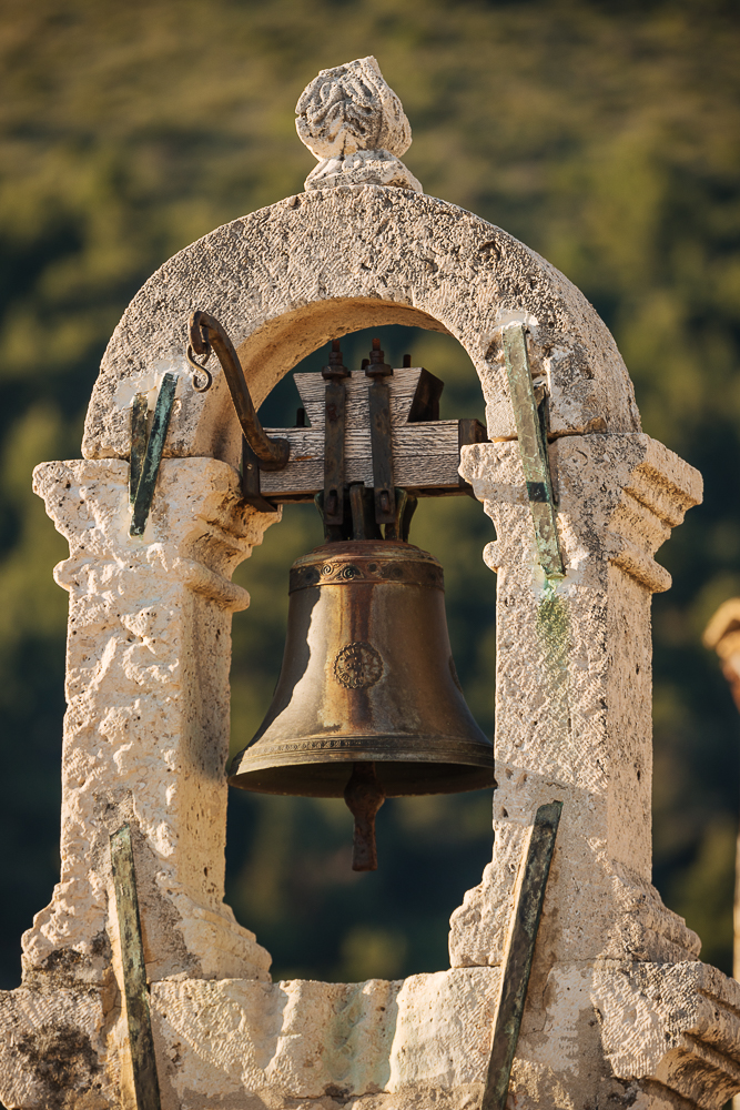 Detail of Bell Tower, City Walls, Dubrovnik, Croatia