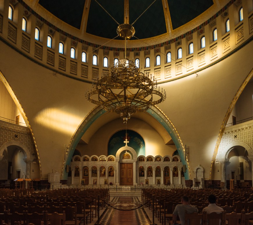 Interior of Resurrection Cathedral, Tirana, Albania