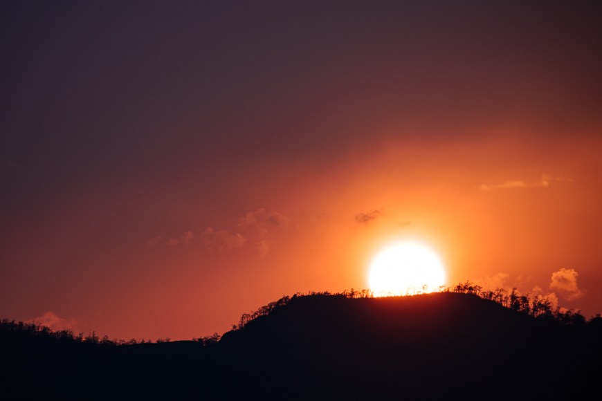 Sunset at Rice Terraces, Bada, Yuanyang, Yunnan Province, China