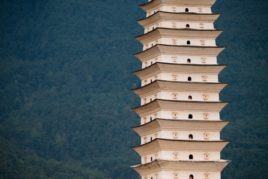 The Three Pagodas (San Ta Si), Dali, Yunnan Province, China