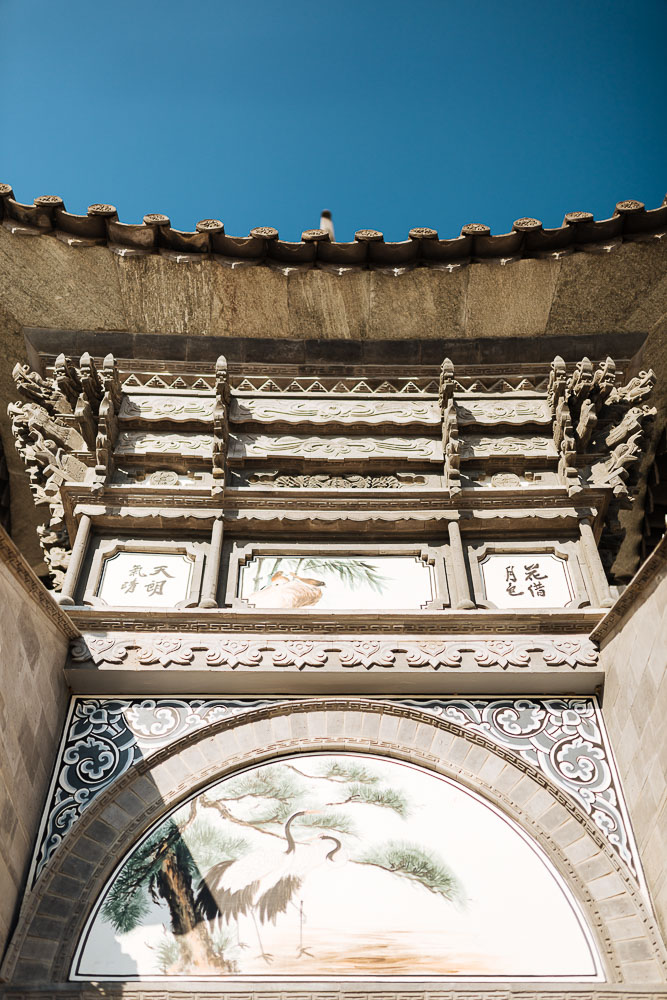 Detail of traditional Yunnan architecture, Dali, Yunnan Province, China