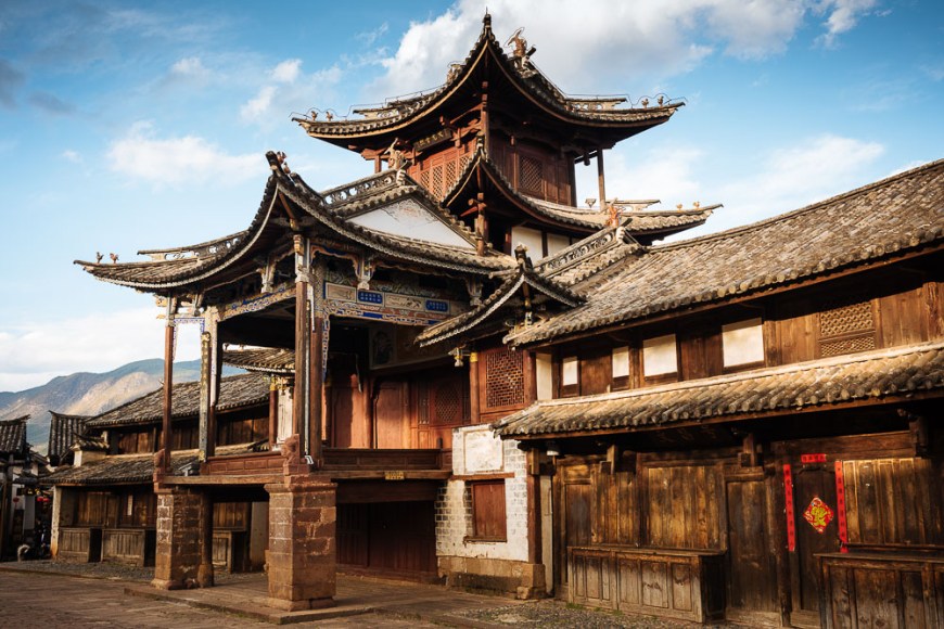 The Three Terraced Pavilion, Shaxi, Yunnan Province, China