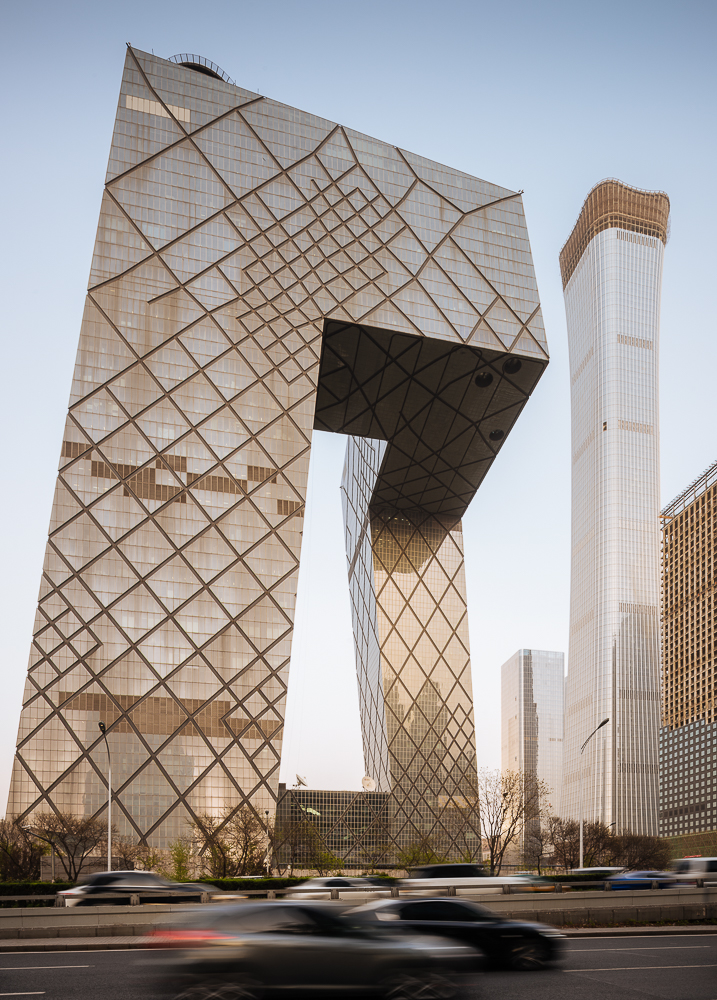 Exterior of CCTV Building, Beijing, China