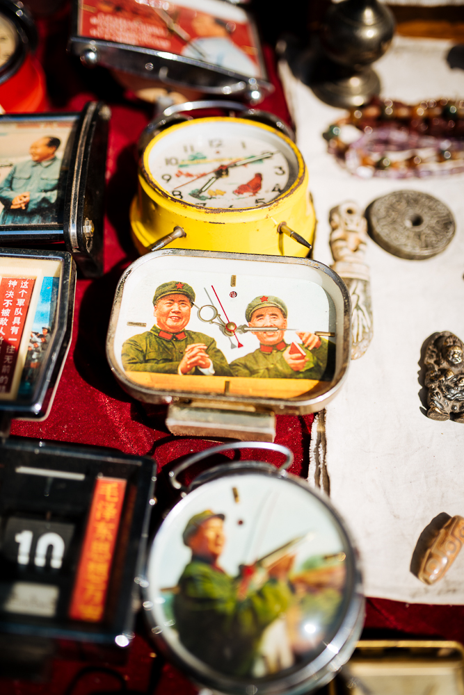 Chairman Mao Clocks, Panjiayuan Flea Market, Beijing, China