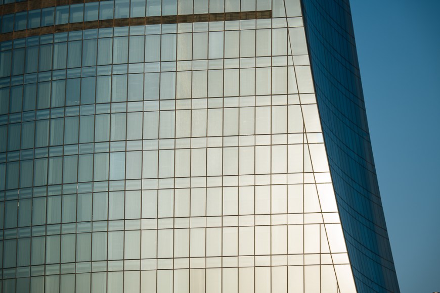 Detail of Flame Towers, Baku, Azerbaijan