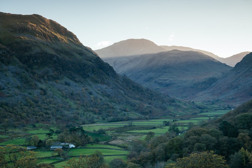 Autumn in Borrowdale Valley, Lake District, Cumbria, England, United Kingdom