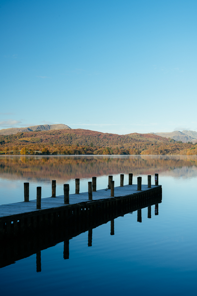 Still morning light at Lake Windermere, Lake District, Cumbria, England, United Kingdom