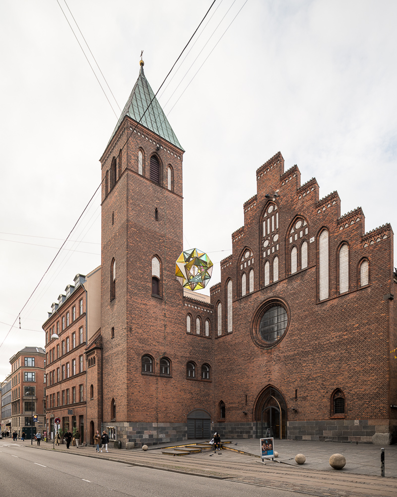 Exterior of St Mary's Church, Mariakirken, Copenhagen, Denmark