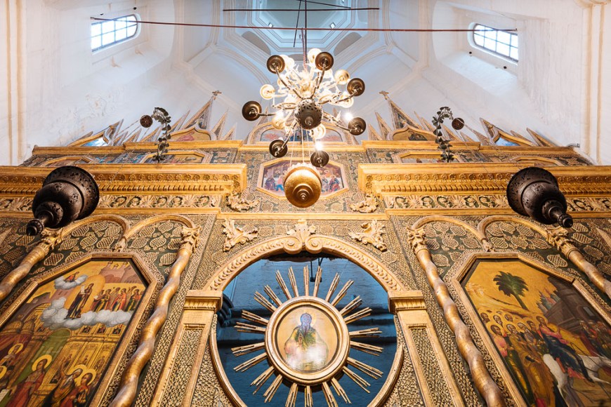 Interior of St Basil's Cathedral, Red Square, Moscow, Moscow Oblast, Russia