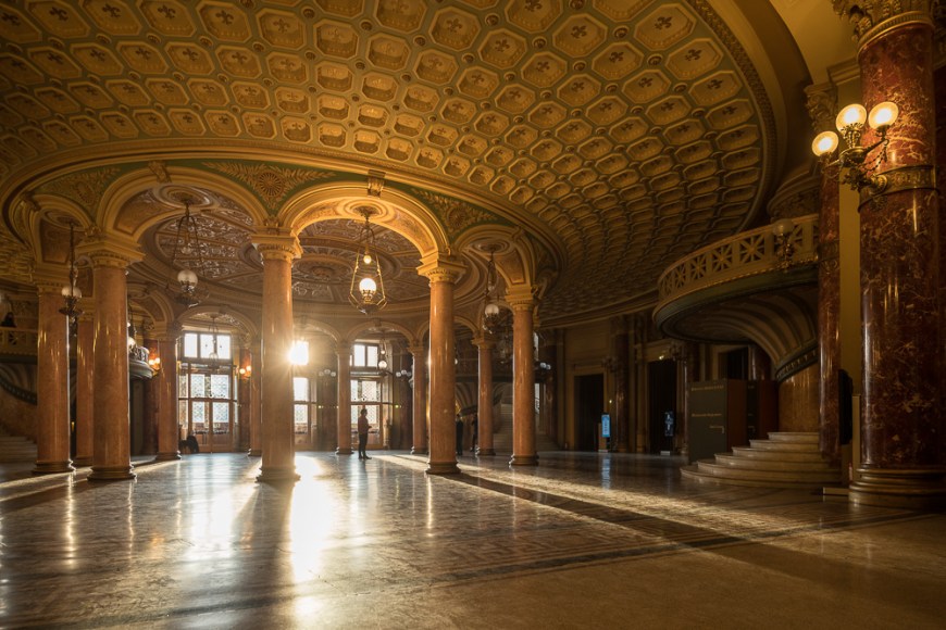 Interior of Romanian Athenaeum Concert Hall, Bucharest, Romania
