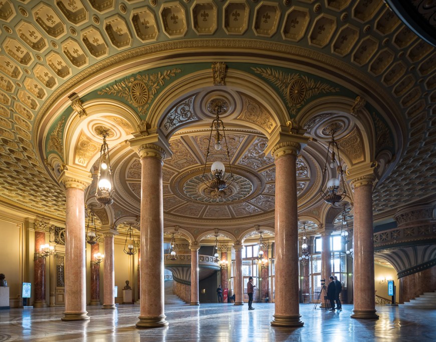 Interior of Romanian Athenaeum Concert Hall, Bucharest, Romania